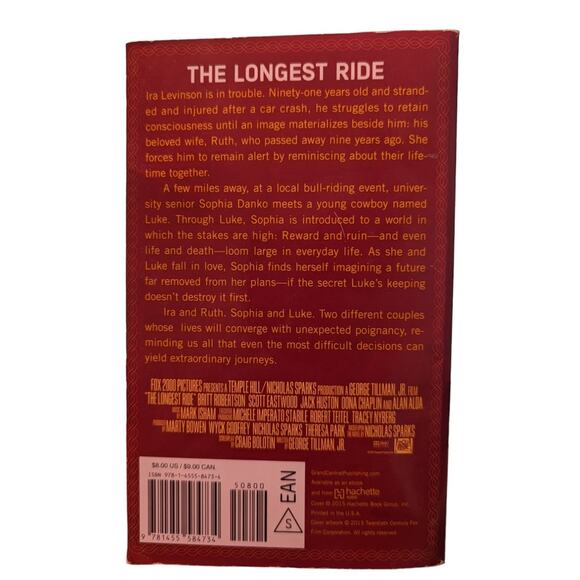 The Longest Ride Nicholas Sparks Book - Picture 4 of 5
